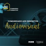 Comunicado aos Inscritos - Audiovisual (Itinerários Formativos) 1 comunicado aos inscritos Card Escola de Artes MAR Inscrições min